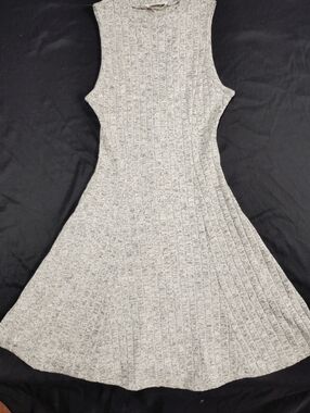 Style Rack Sleeveless Ribbed Midi Dress - Gray